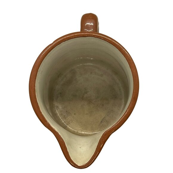 Vintage Weller Pottery Redware Brown Milk Syrup Glazed Pitcher 5.5” Signed - Picture 5 of 8